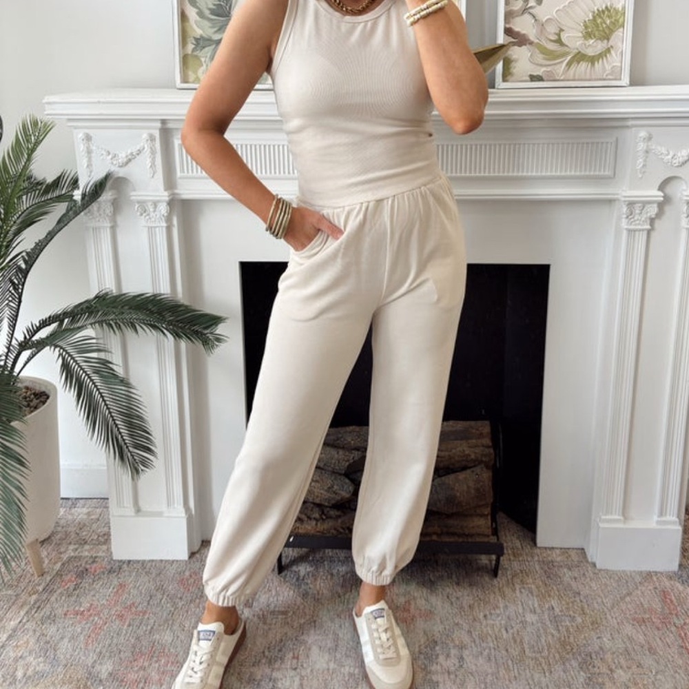 Elegant Cream Women's Set